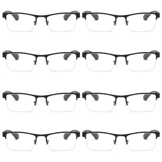 8 PK Men Blue Light Blocker Reading Glasses Anti Blue Light Spring Hinge Readers