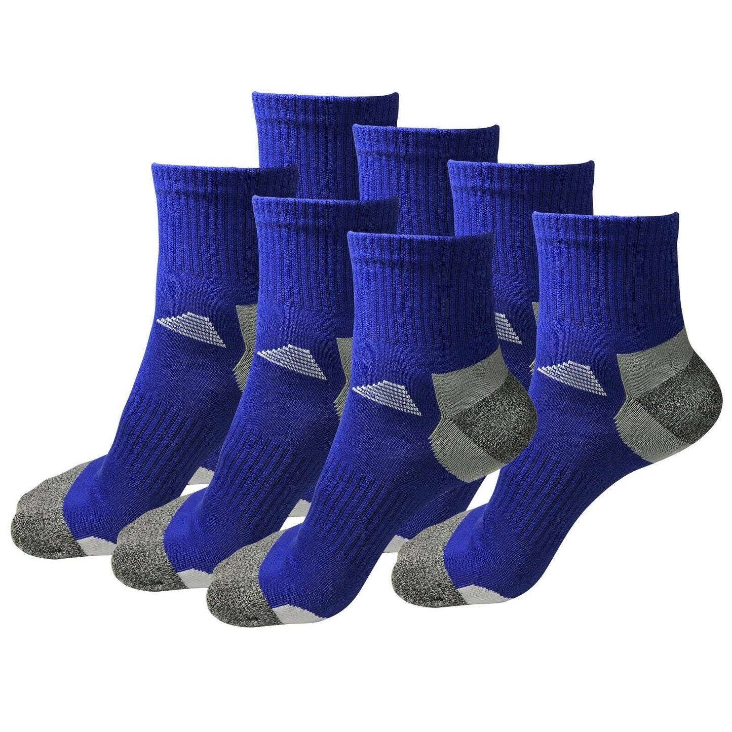 7 Pairs Mens Mid Cut Ankle Quarter Athletic Casual Sport Cotton Socks Size 6-12