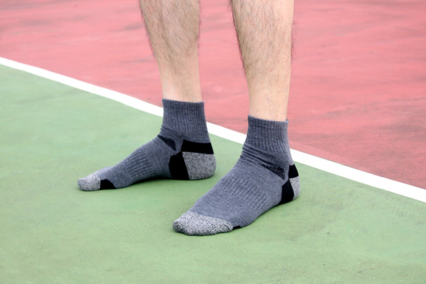 1 Pair Mens Mid Cut Ankle Quarter Athletic Casual Sport Cotton Socks Size 6-12