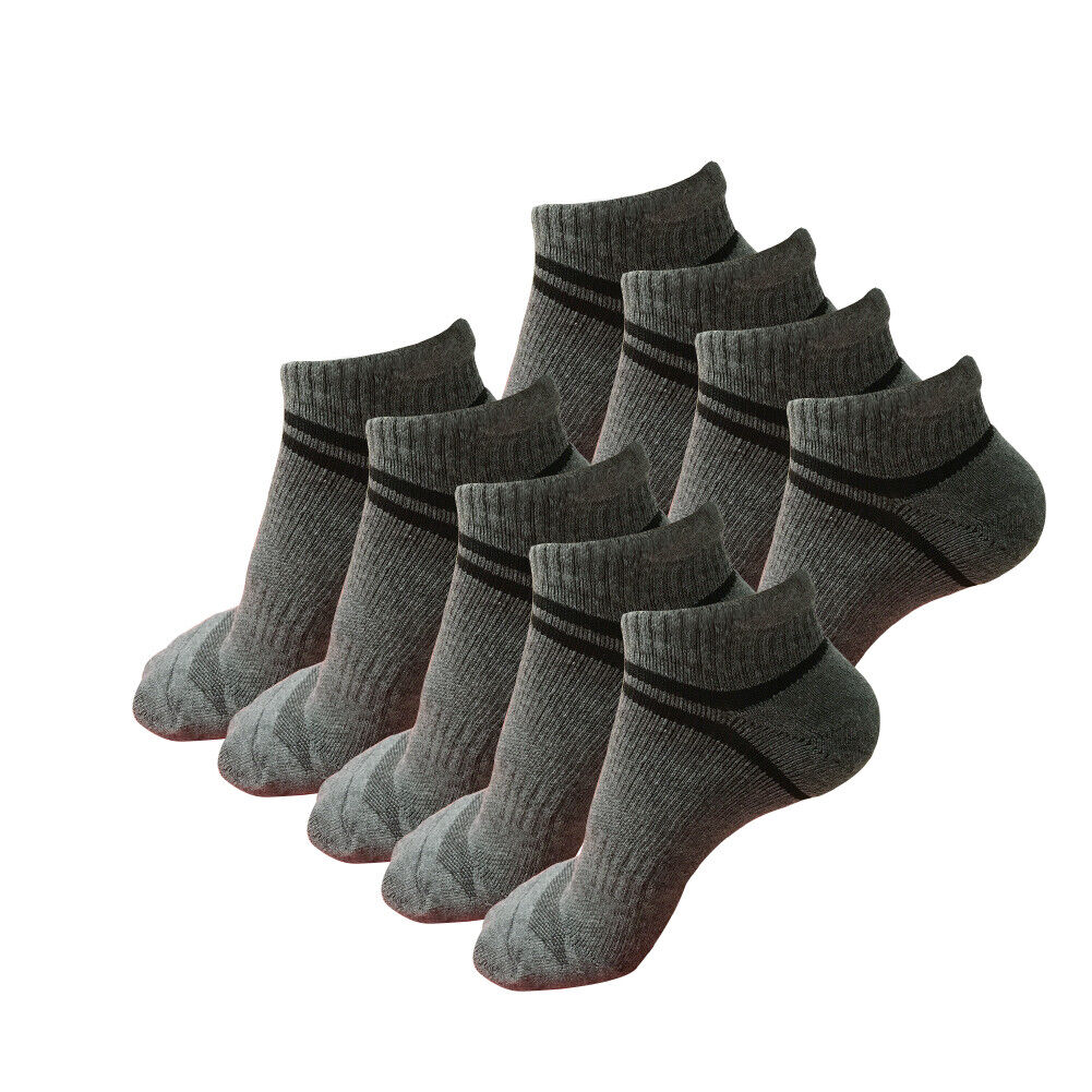 9 pair Mens Low Cut Ankle Cotton Athletic Cushion Casual Performance Sport Socks