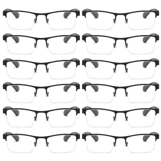 12PK Men Blue Light Blocker Reading Glasses Anti Blue Light Spring Hinge Readers
