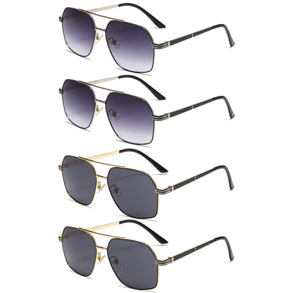 4 PK Unisex Retro Aviator Pilot Fashion Classic Sunglasses for Men Women Driving