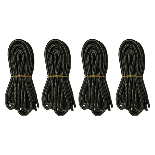 4pair 5mm Thick Heavy duty Round Hiking Work Boot Shoe laces Strings Replacement