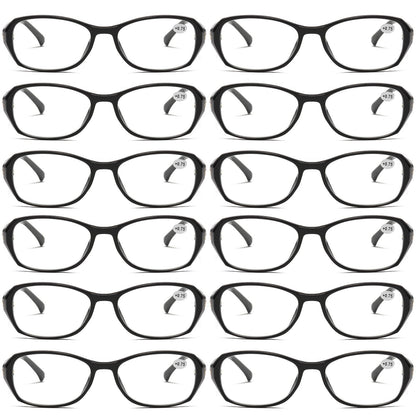 12Pair Womens Ladies Blue Light Blocking Reading Glasses Computer Gaming Readers
