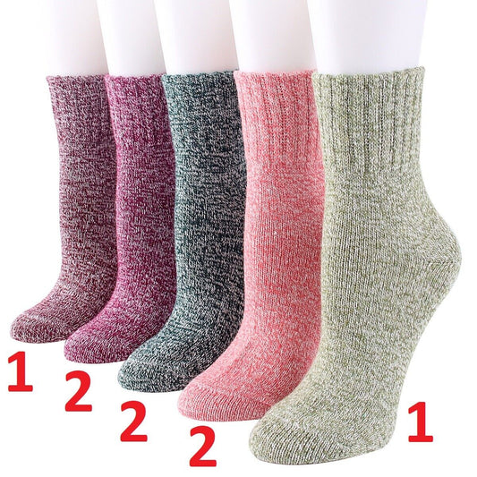 8 Pairs Womens Soft Winter Wool Thick Knit Thermal Warm Crew Cozy Boot Socks