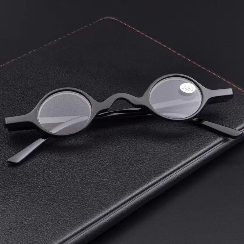 9PK Men Women Small Round Frame Blue Light Reading Glasses Spring Hinge Readers