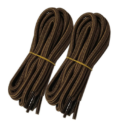 2pair 5mm Thick Heavy duty Round Boot Shoe laces Strings for Hiking Work Walking