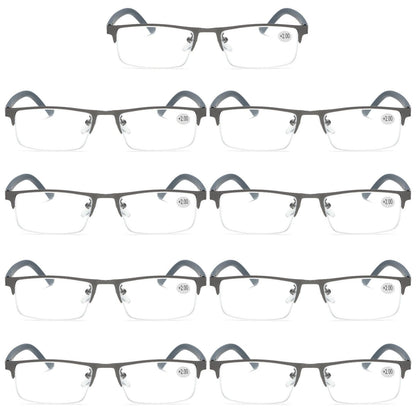 9 PK Men Blue Light Blocker Reading Glasses Anti Blue Light Spring Hinge Readers