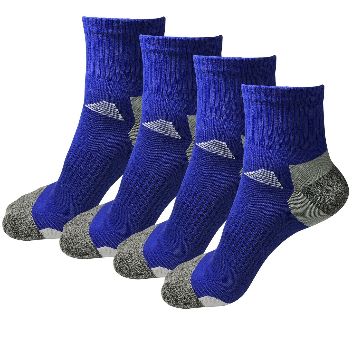 4 Pairs Mens Mid Cut Ankle Quarter Athletic Casual Sport Cotton Socks Size 6-12