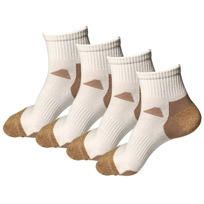 4 Pair Womens Mid Cut Ankle Quarter Athletic Casual Sport Cotton Socks Size 5-10