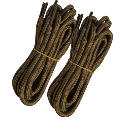 2pair 5mm Thick Heavy duty Round Boot Shoe laces Strings for Hiking Work Walking