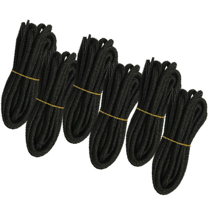 6pair 5mm Thick Heavy duty Round Hiking Work Boot Shoe laces Strings Replacement