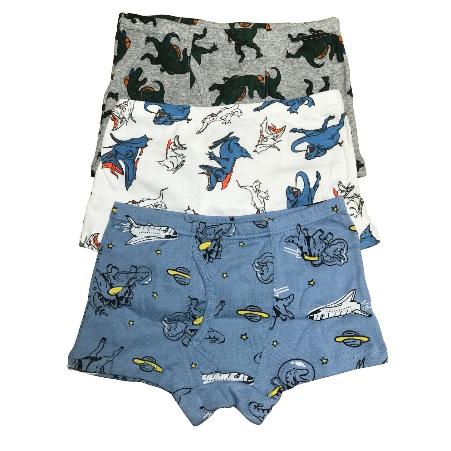 3 PK Cotton Toddler Little Boys Kids Underwear Boxer Briefs Size 4T 5T 6T 7T 8T