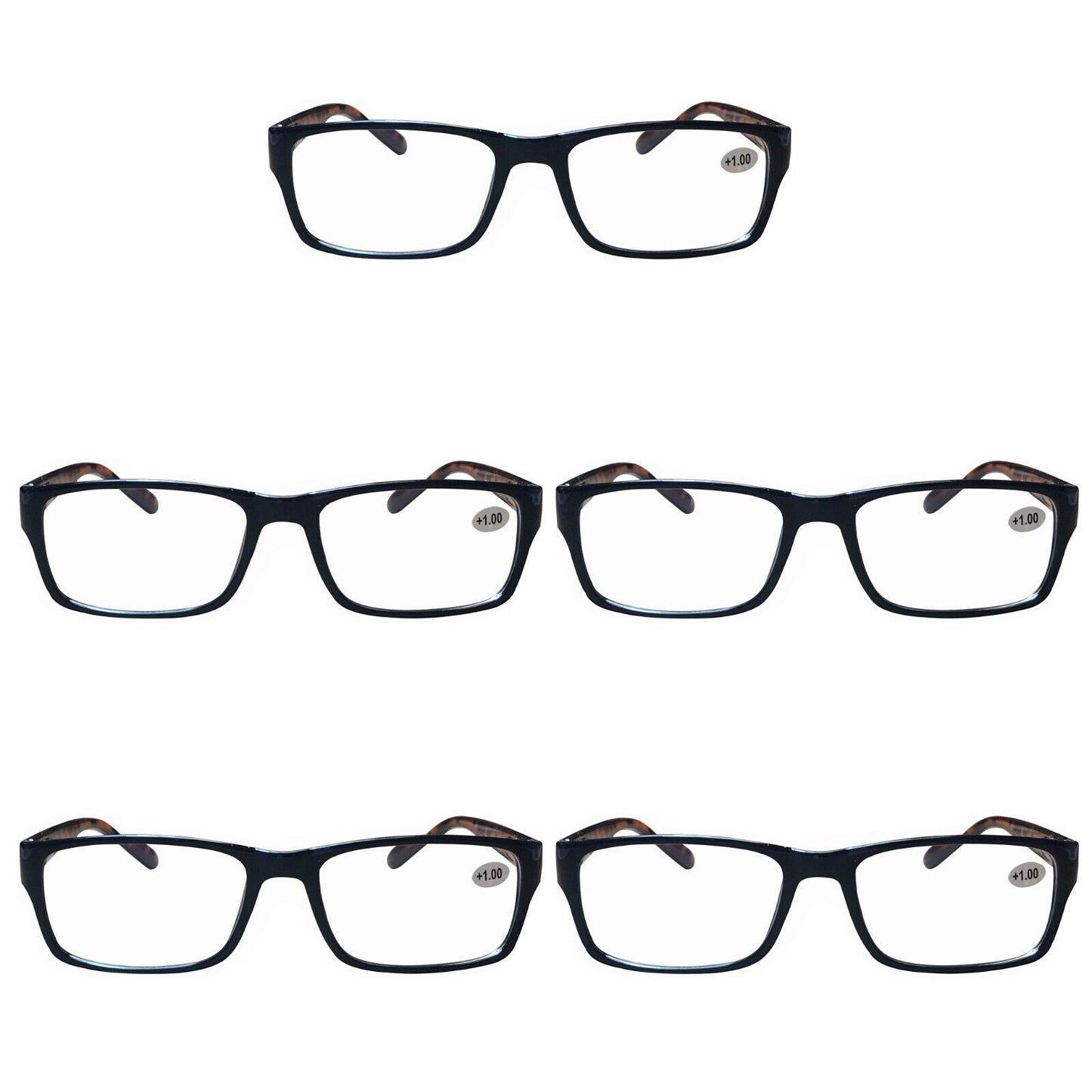 5 PK Unisex Anti Blue Light Reading Glasses Spring Hinge Readers for Men Women