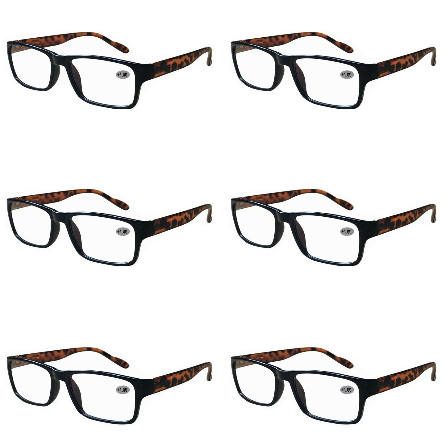 6 Pairs Womens Blue Light Blocking Ladies Reading Glasses Spring Hinge Readers