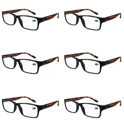 6 Pairs Womens Blue Light Blocking Ladies Reading Glasses Spring Hinge Readers