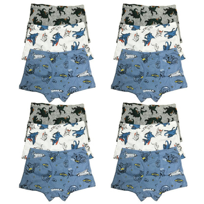 12 PK Cotton Toddler Little Boys Kids Underwear Boxer Briefs Size 4T 5T 6T 7T 8T