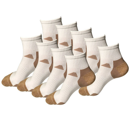 9 Pair Womens Mid Cut Ankle Quarter Athletic Casual Sport Cotton Socks Size 5-10