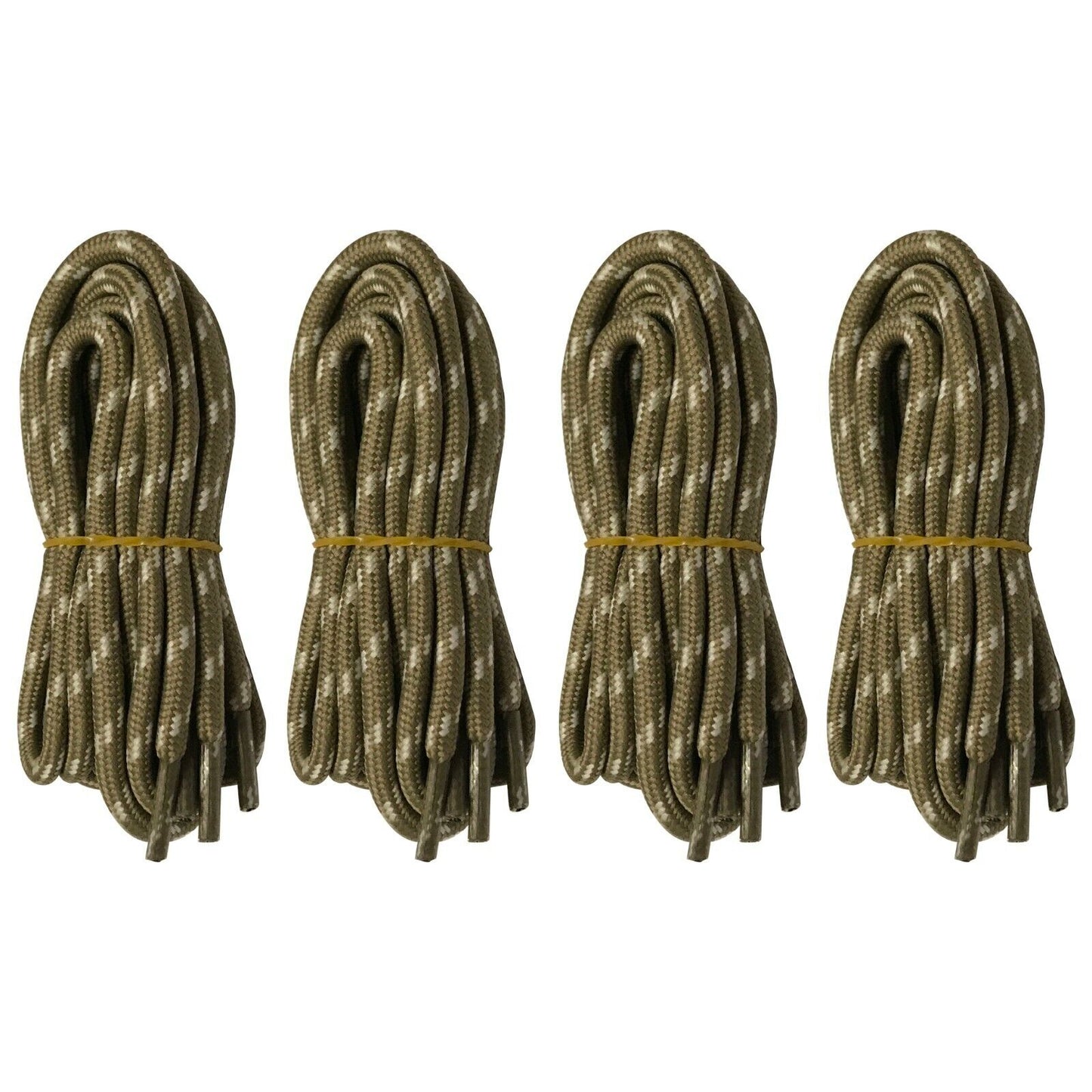 4 pairs 5mm Thick Heavy duty Round Hiking Work Boot Shoe laces Military Strings