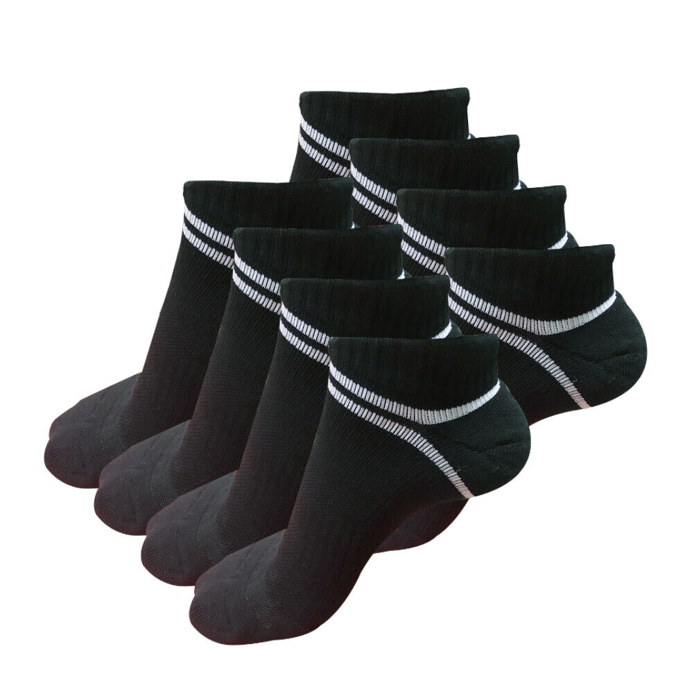 8 pair Mens Low Cut Ankle Cotton Athletic Cushion Casual Comfortable Sport Socks