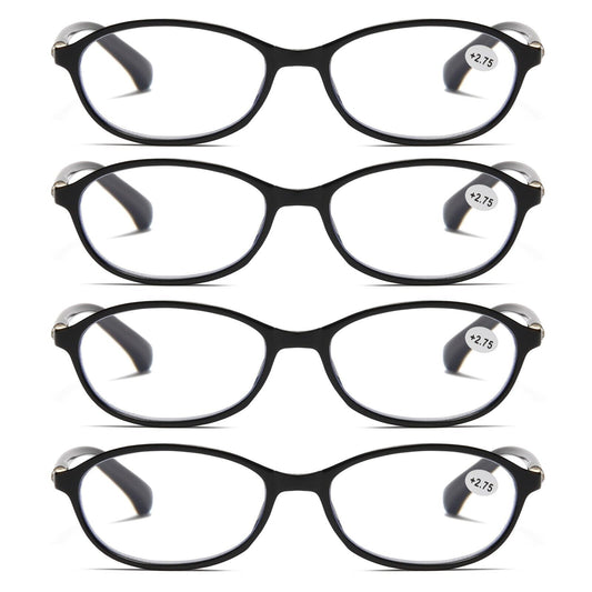 4 Pair Womens Ladies Blue Light Blocking Reading Glasses Computer Gaming Readers