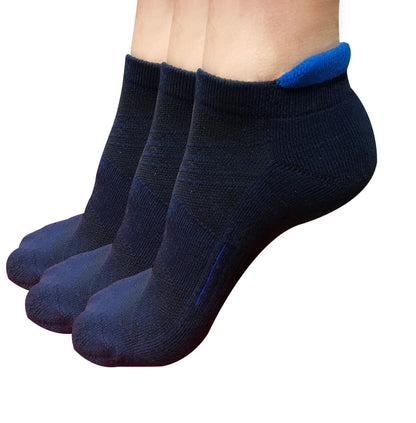 Lot 1-12 Mens Low Cut Ankle Cotton Athletic Cushion Sport Running Socks Blue 12