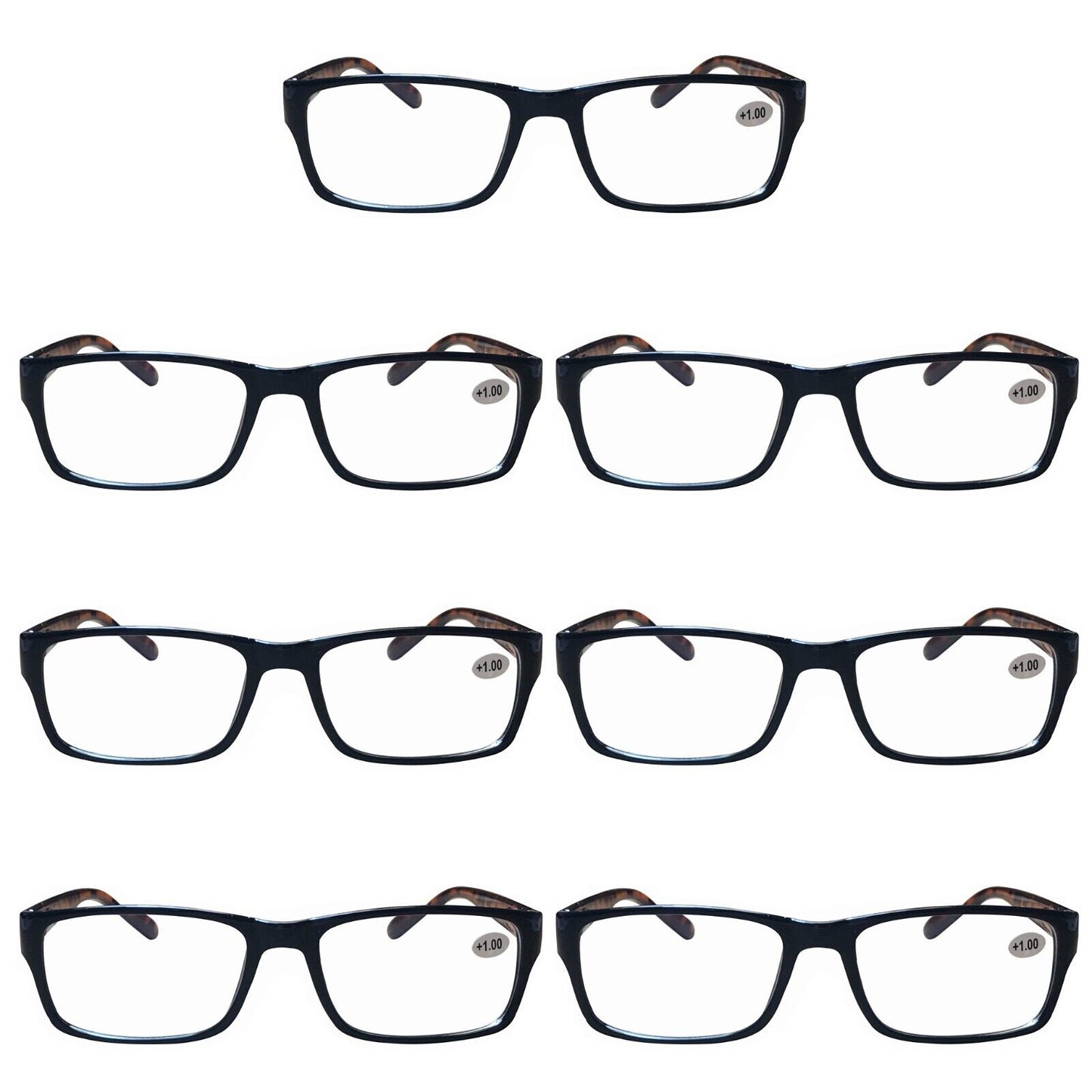 7 PK Unisex Anti Blue Light Reading Glasses Spring Hinge Readers for Men Women