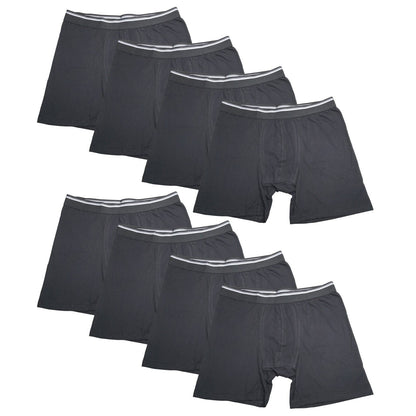 8PK Mens Performance Boxer Briefs Breathable Comfort Waistband Underwear Shorts