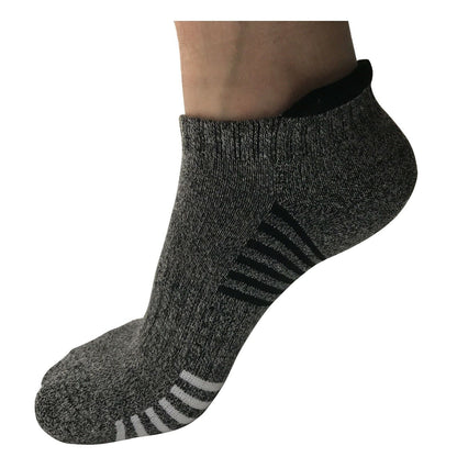 1 Pair Mens Low Cut Ankle Breathable Cotton Cushion Athletic Running Sport Socks