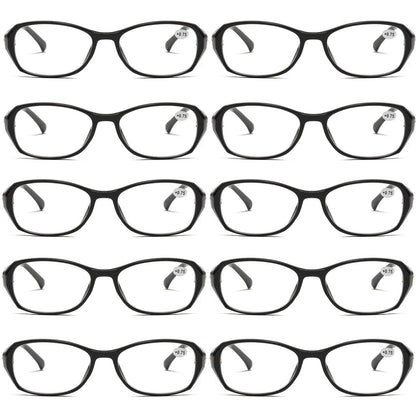 10Pair Womens Ladies Blue Light Blocking Reading Glasses Computer Gaming Readers