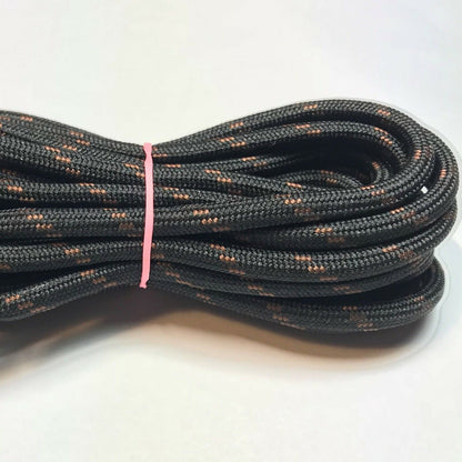 Black round shoe boot laces for hiking work 36 38 40 42 45 48 54 58 62 63 inch