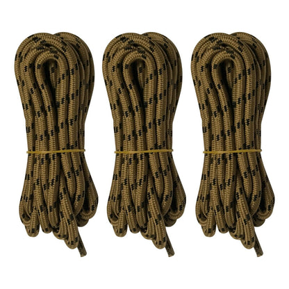 3pair 5mm Thick Heavy duty Round Hiking Work Boot Shoe laces Strings Men Women