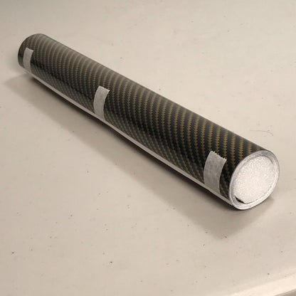 12" x 60" Carbon Fiber Gold Car Vinyl Wrap Auto Sticker Decal Film for Vehicle