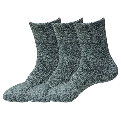 3 Pairs Womens Soft Winter Wool Thick Knit Thermal Warm Crew Cozy Boot Socks