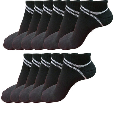 11pair Mens Low Cut Ankle Cotton Athletic Cushion Casual Performance Sport Socks