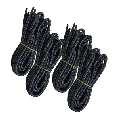 4pair 5mm Thick Heavy duty Round Hiking Work Boot Shoe laces Strings Replacement