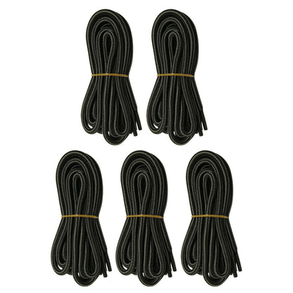 5pair 5mm Thick Heavy duty Round Hiking Work Boot Shoe laces Strings Replacement