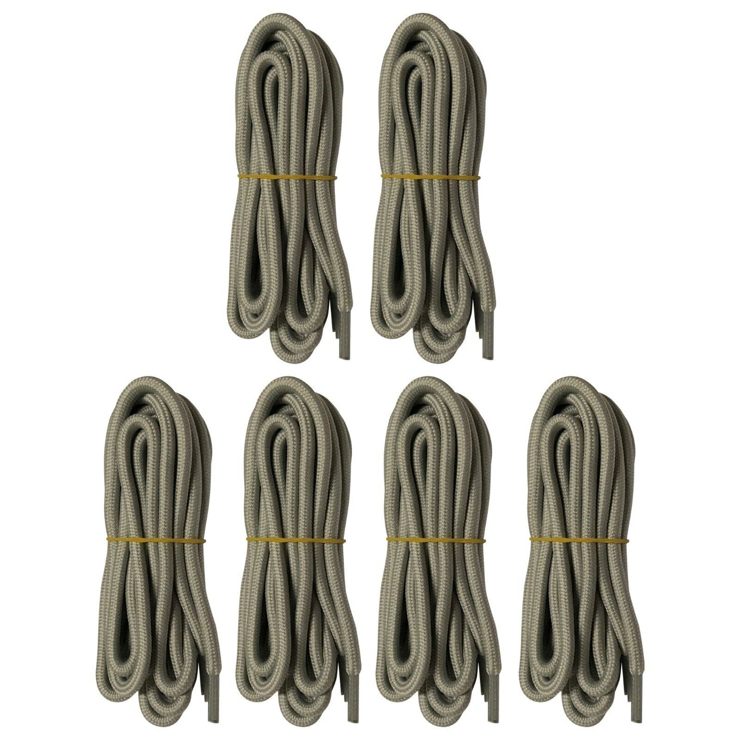 6 pairs 5mm Thick Heavy duty Round Hiking Work Boot Shoe laces Strings Men Women