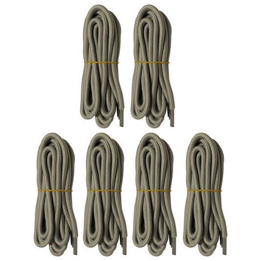 6 pairs 5mm Thick Heavy duty Round Hiking Work Boot Shoe laces Strings Men Women