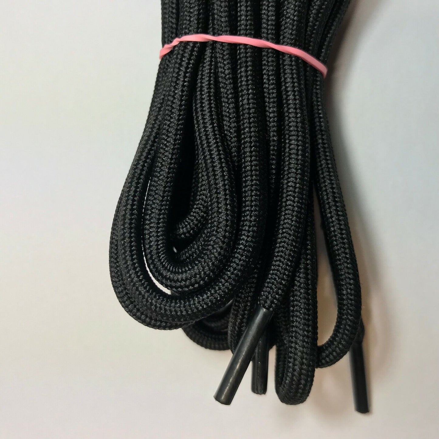 Black heavy duty long military hiking work boot shoe laces strings for men women