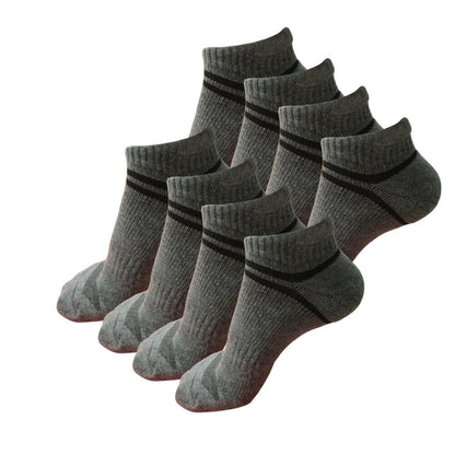 8 pair Mens Low Cut Ankle Cotton Athletic Cushion Casual Comfortable Sport Socks