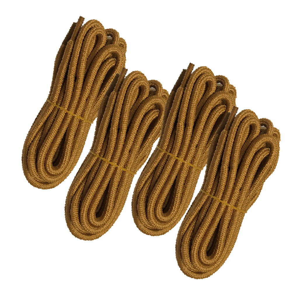 4pair 5mm Thick Heavy duty Round Hiking Work Boot Shoe laces Strings Replacement