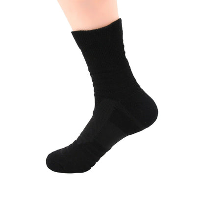 Lot 1-12 Mens Cotton Athletic Sport Casual Work Crew Socks Black Size 9-11 6-12