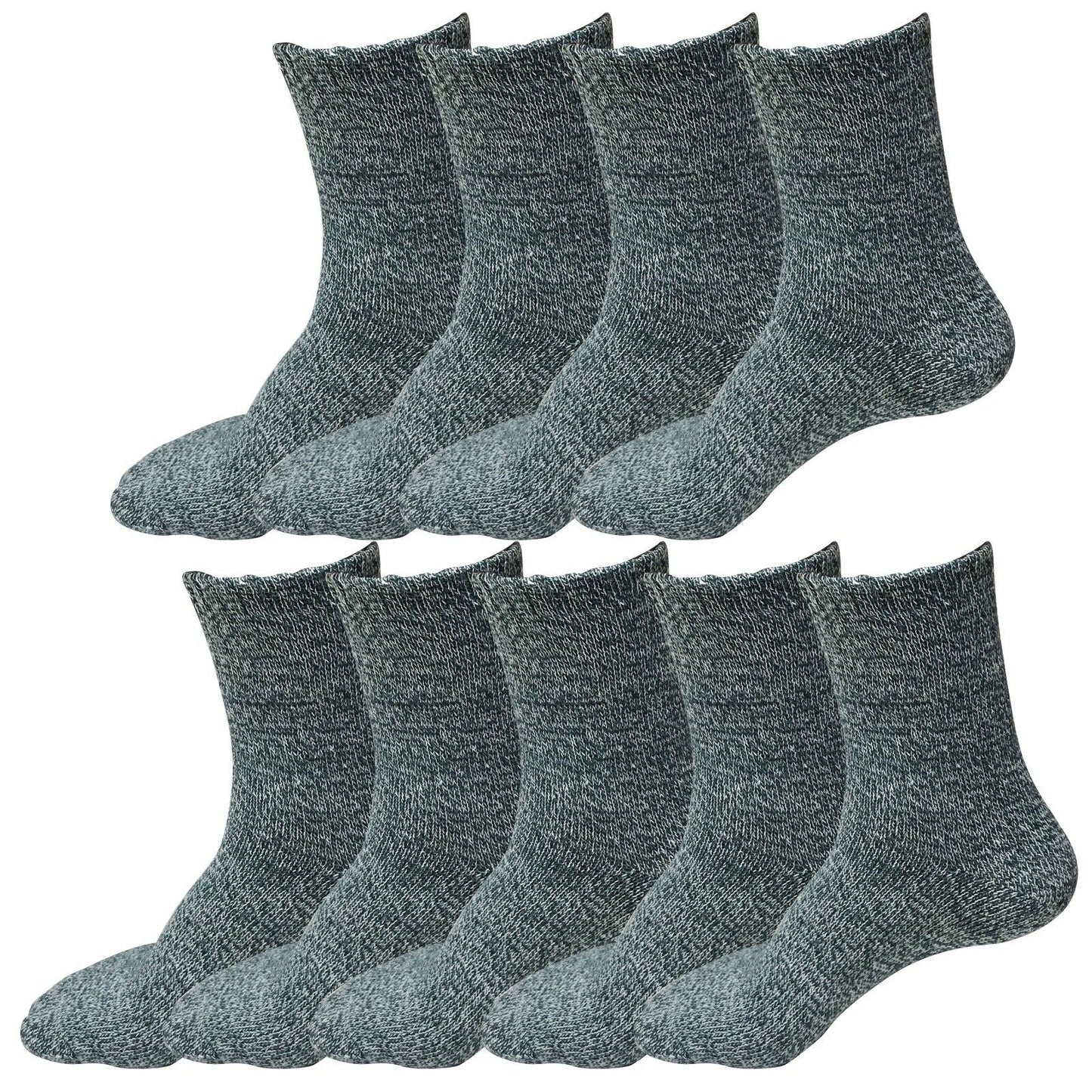 9 Pairs Womens Soft Winter Wool Thick Knit Thermal Warm Crew Cozy Boot Socks