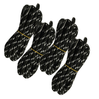 4pair 5mm Thick Heavy duty Round Hiking Work Boot Shoe laces Strings Replacement