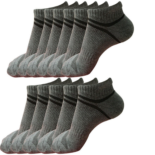 11pair Mens Low Cut Ankle Cotton Athletic Cushion Casual Performance Sport Socks