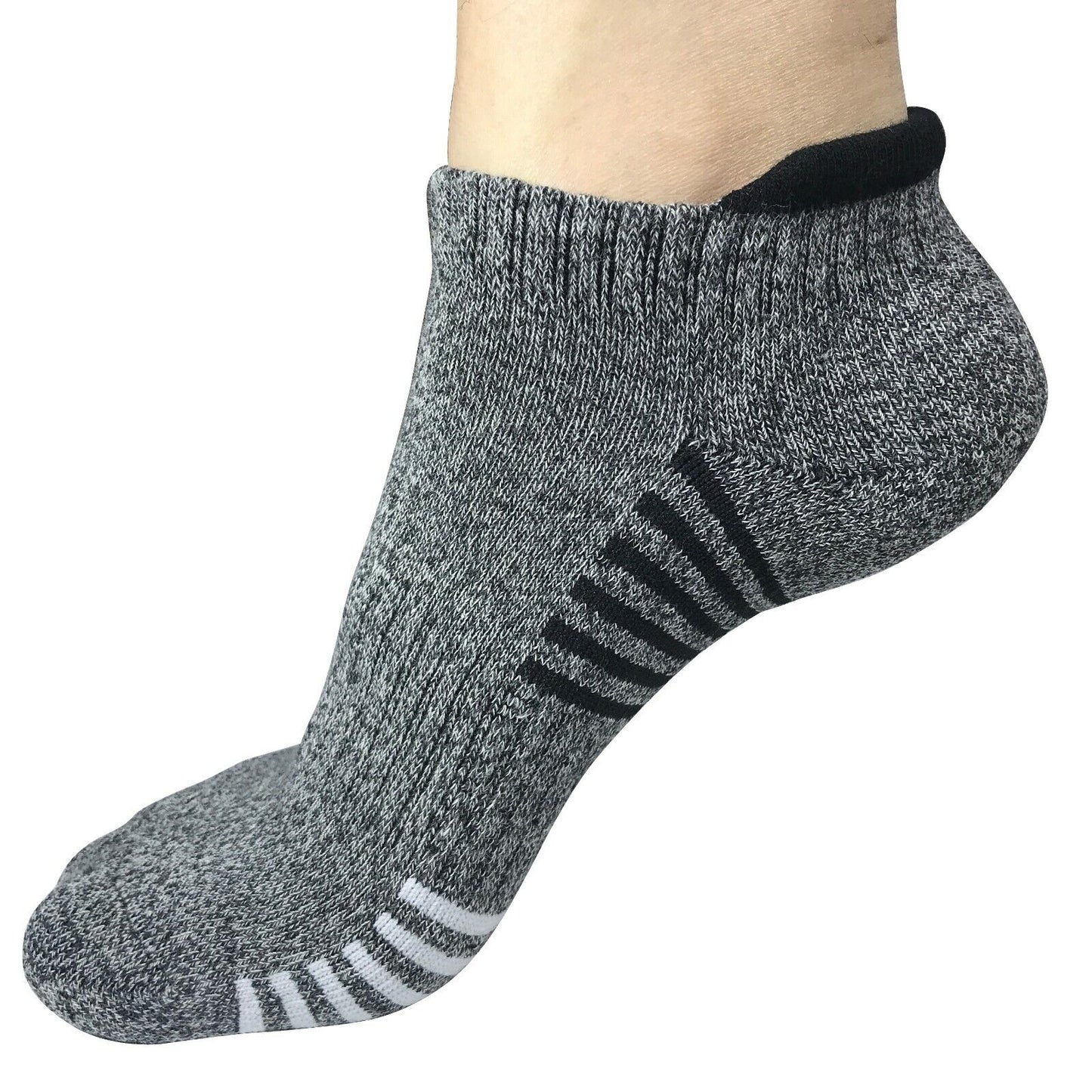 Lot 3-12Pair Mens Low Cut Ankle Breathable Cotton Cushion Athletic Running Socks