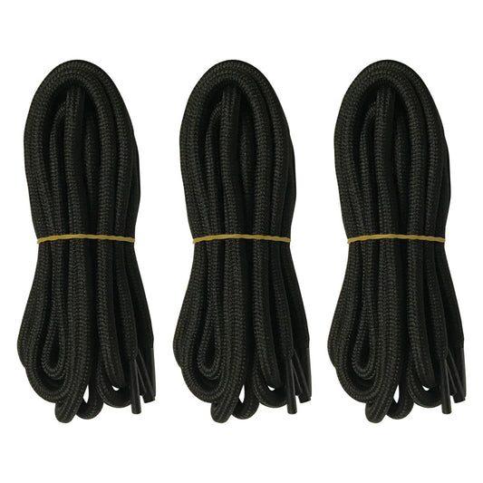 3pair 5mm Thick Heavy duty Round Hiking Work Boot Shoe laces Strings Replacement