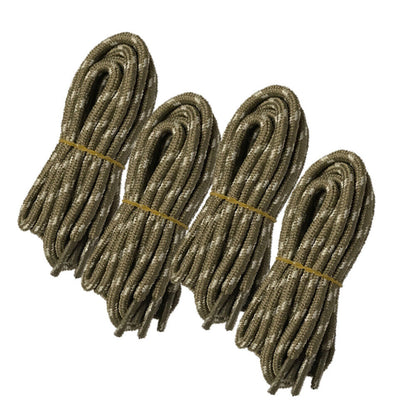 4pair 5mm Thick Heavy duty Round Hiking Work Boot Shoe laces Strings Replacement