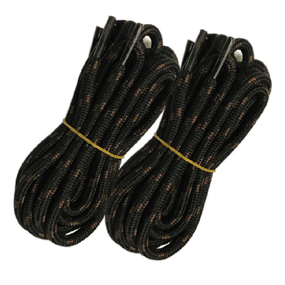 2pair 5mm Thick Heavy duty Round Boot Shoe laces Strings for Hiking Work Walking